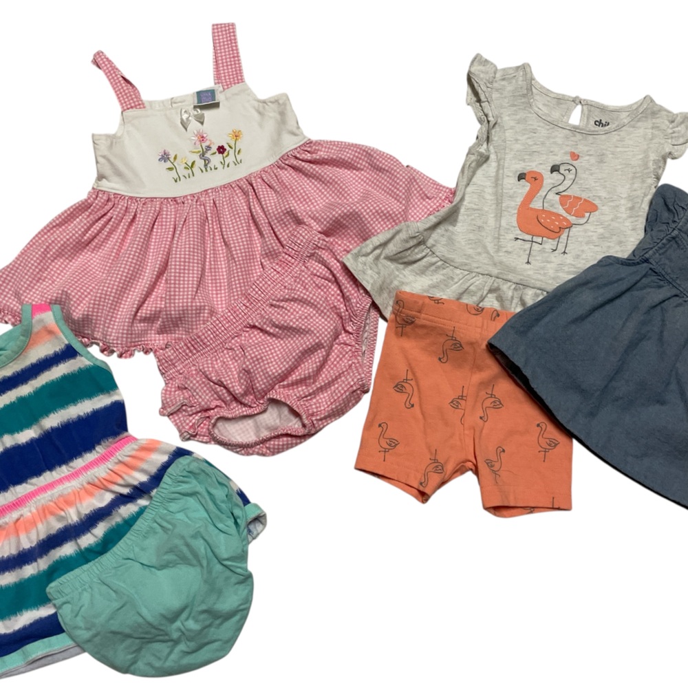 Baby girl infant clothing lot 3-6 months warm weather bundle - Picture 6 of 10